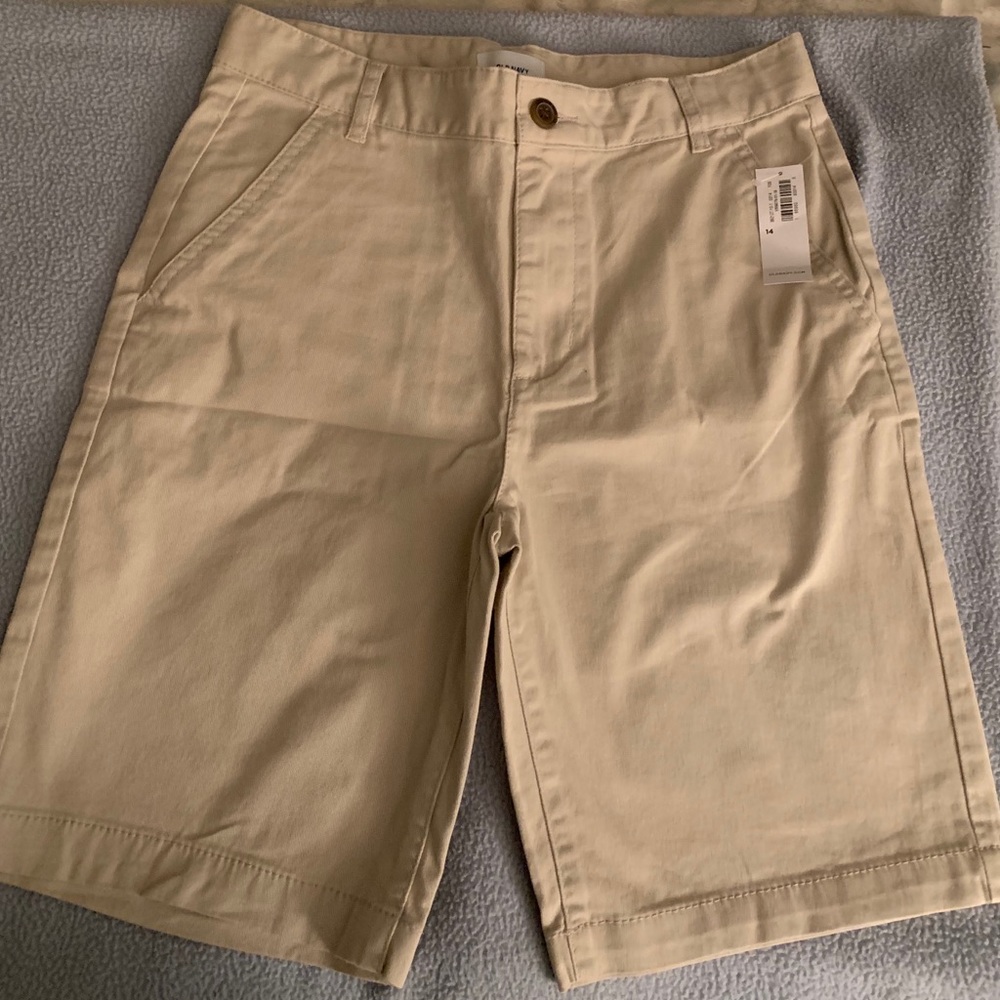 New Khaki shorts.